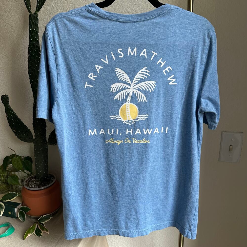 TravisMathew Blue Hawaii Graphic Tee
